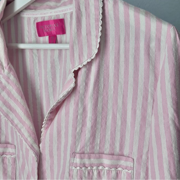 Vintage Victoria's Secret Cotton Striped Pajama Set - Picture 8 of 11